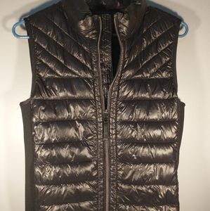 Gap Puffer Vest Down Alternative Primaloft Womens Size XS Black Stretch Sides